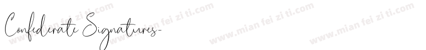 Confederate Signatures字体转换